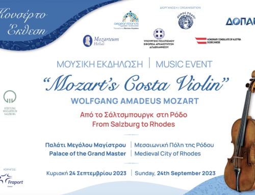 Mozart’s Costa Violin, Rhodes – 24 September 2023